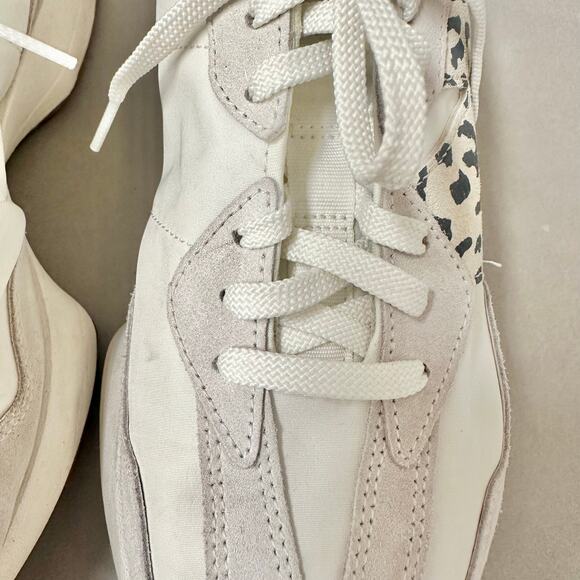 New Balance 327 Off White Moonbeam Leopard Beige Cream Suede Women's Size‎ 9 - Picture 8 of 16